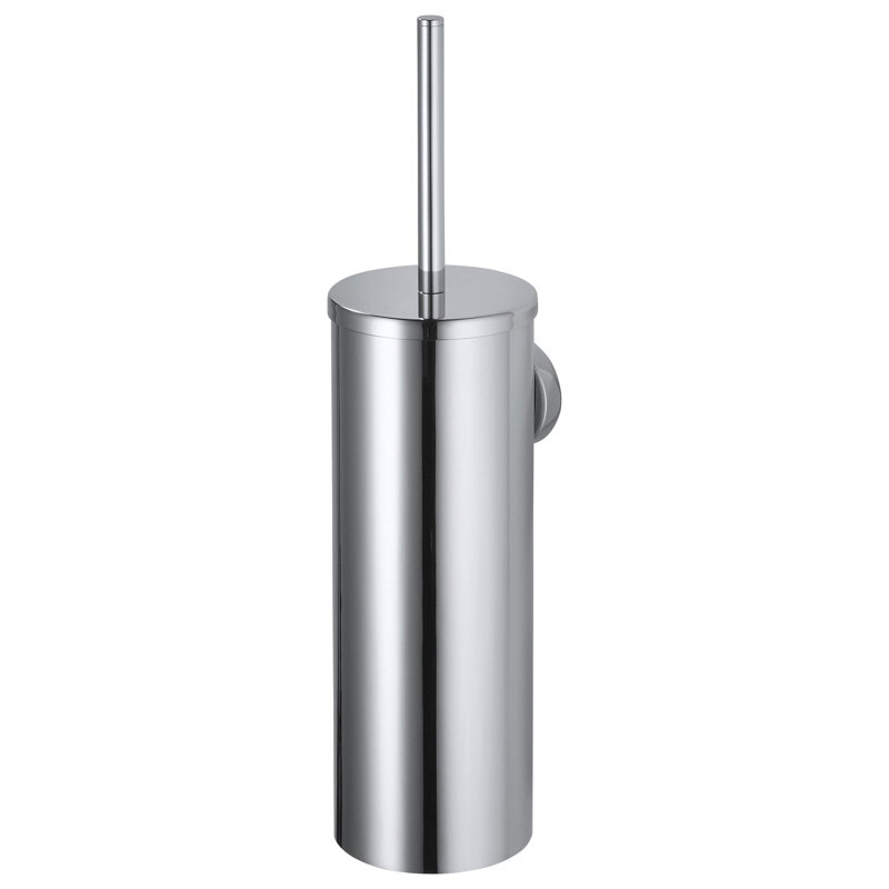 Haceka Cosmos toilet brush in matt black, Chrome