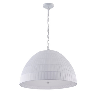 3-Light white adjustable iron pendant lamp