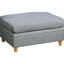 Gray Furniture - Chaise en tissu 5 pièces et espace pour les chaises unie Home