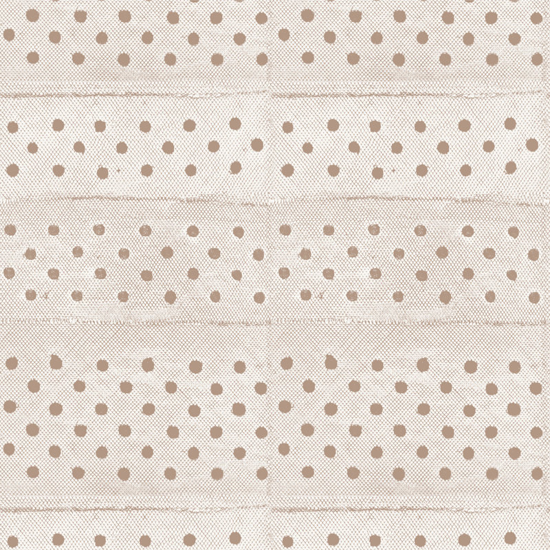 Rouleau de papier peint à piqûres de L 10 pi x l 24 po à motif de papeterie de Mme Paranjape, Véritablement taupe, Non collé