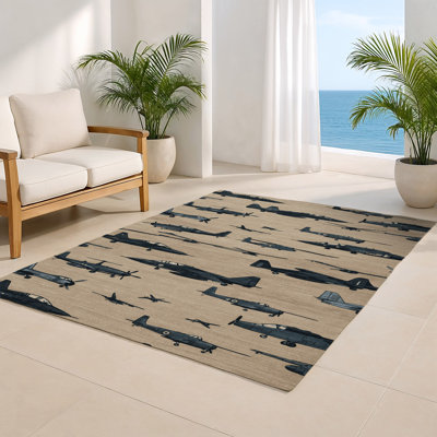 Tapis intérieur et extérieur gris Transport