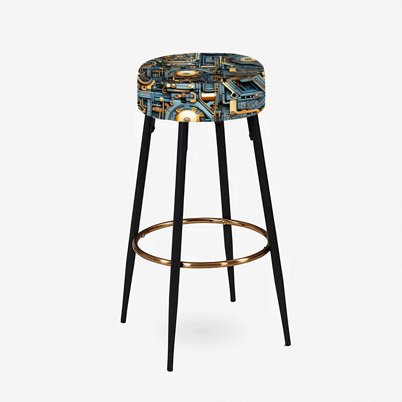 Ensemble de 2 tabourets de bar Steampunk