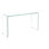 Transparent Tempered Glass Writing Desk - Functional And Modern Rounded Corners For Clear Study With Practical Scratch- Surface Long-Term