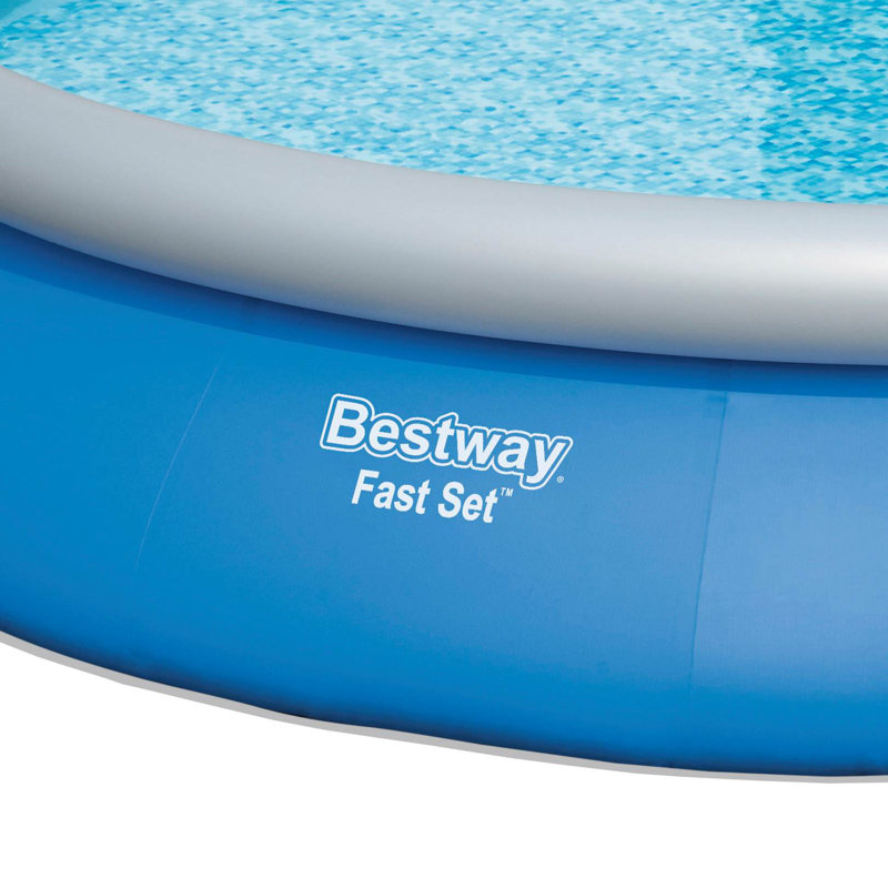 Bestway 11.3 ft Round Inflatable Above Ground Pool with Filter Pump