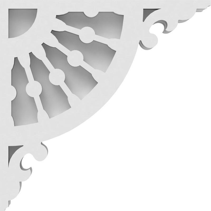 Corbeau en PVC de qualité architecturale, H 10 po x l 10 po x P 1,875 po