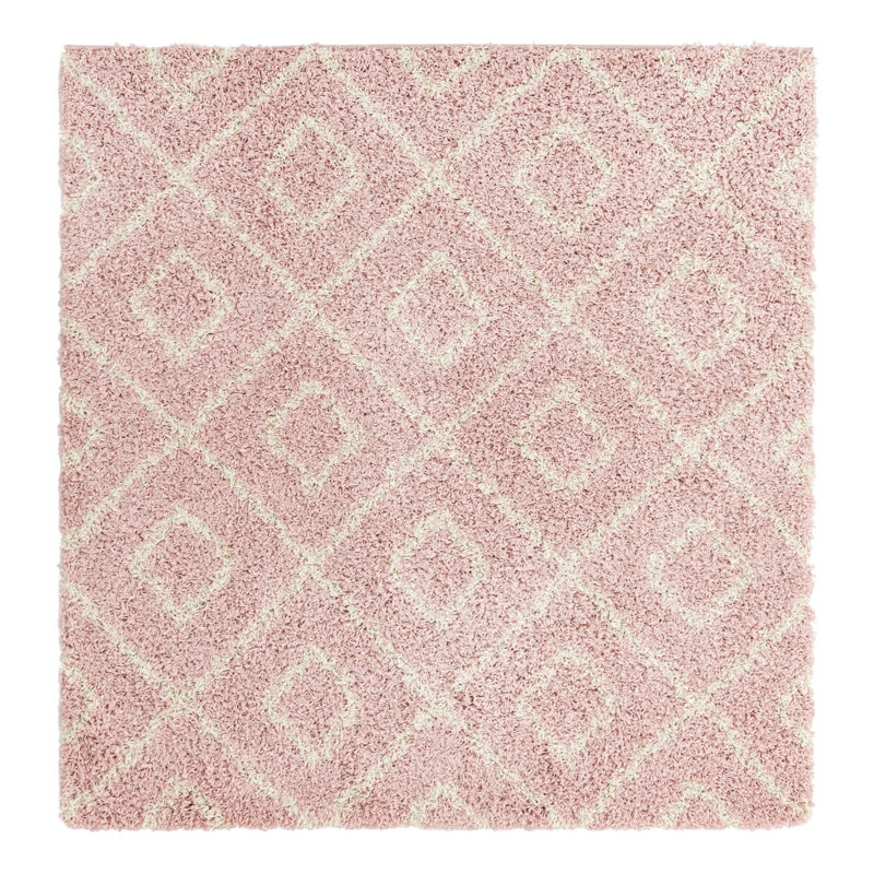 Geometric Indoor Rug, Square 5'3"