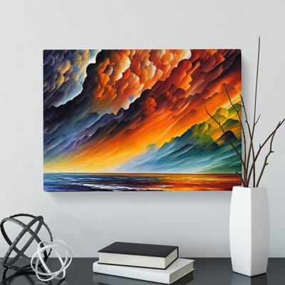 Contoured Thunderstorm - Wrapped Canvas