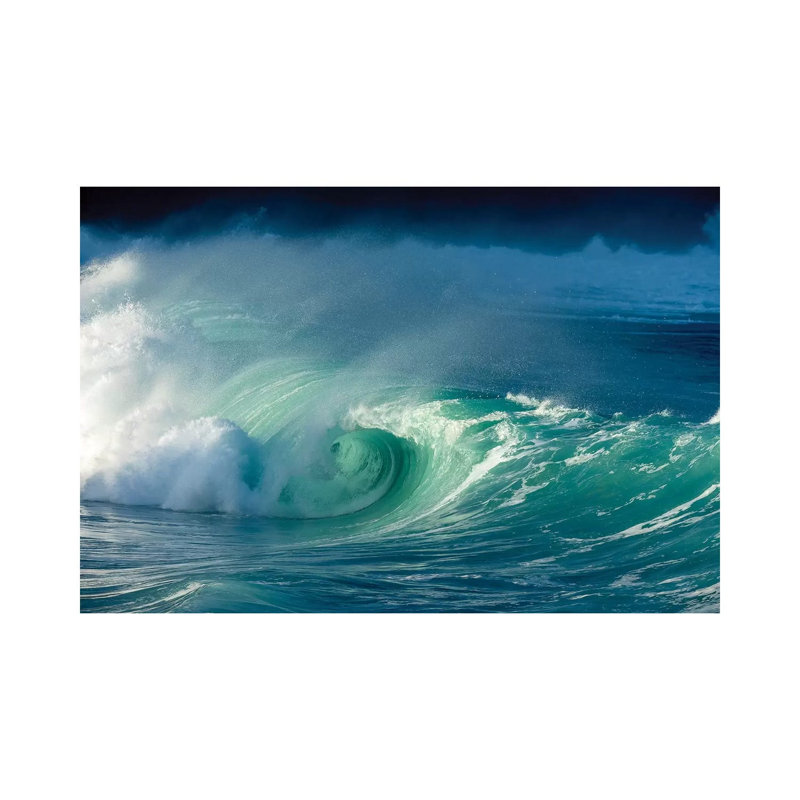 Waimea Curl 1 Piece Wrapped Canvas Wall Art, 101.6 cm H x 66.04 cm W x 3.175 cm D