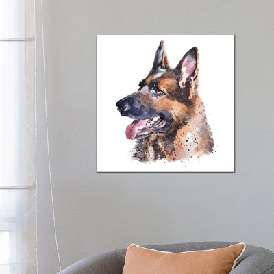 " German Shepherd I " by EdsWatercolours