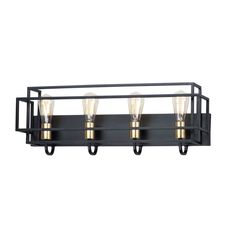 Éclairage pour meuble-lavabo noir à intensité variable Mccluskey