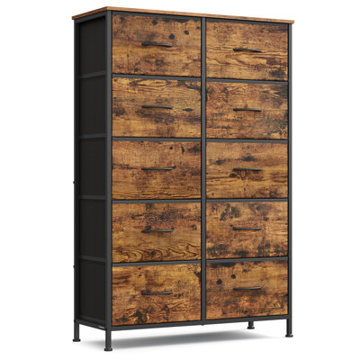 76.7 cm W Chest of 10 Drawers