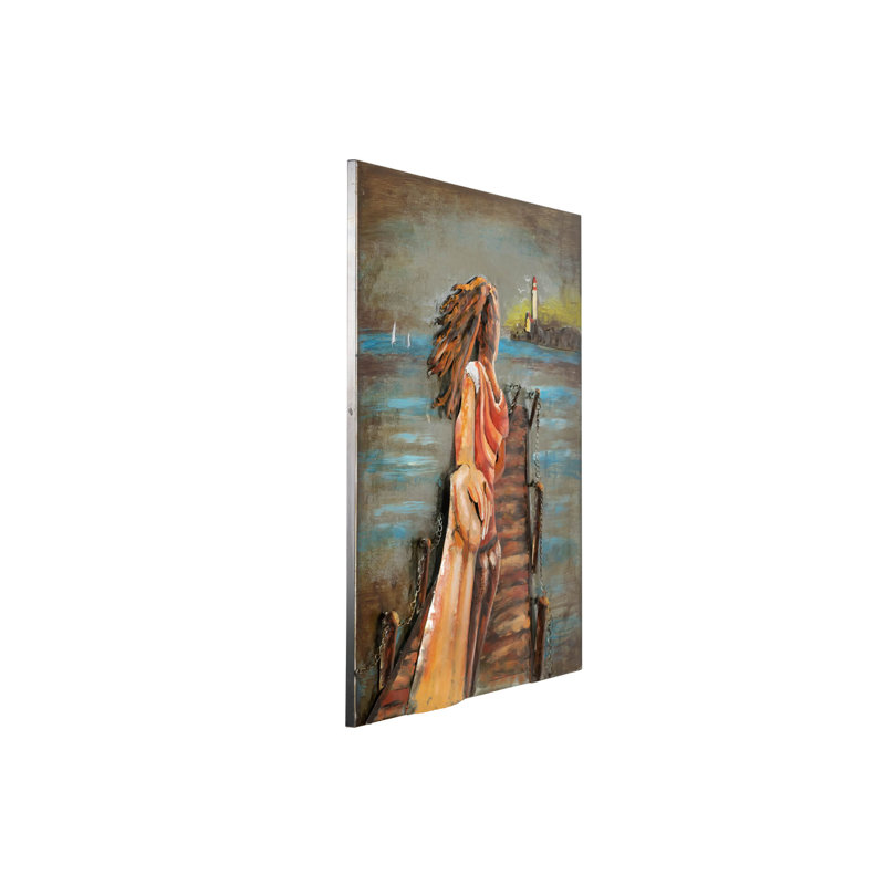 Handmade Coastal Entertainment Wall Decor on Metal