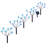 Solar Powered Snowflake Path Light Stakes - Set Of 5