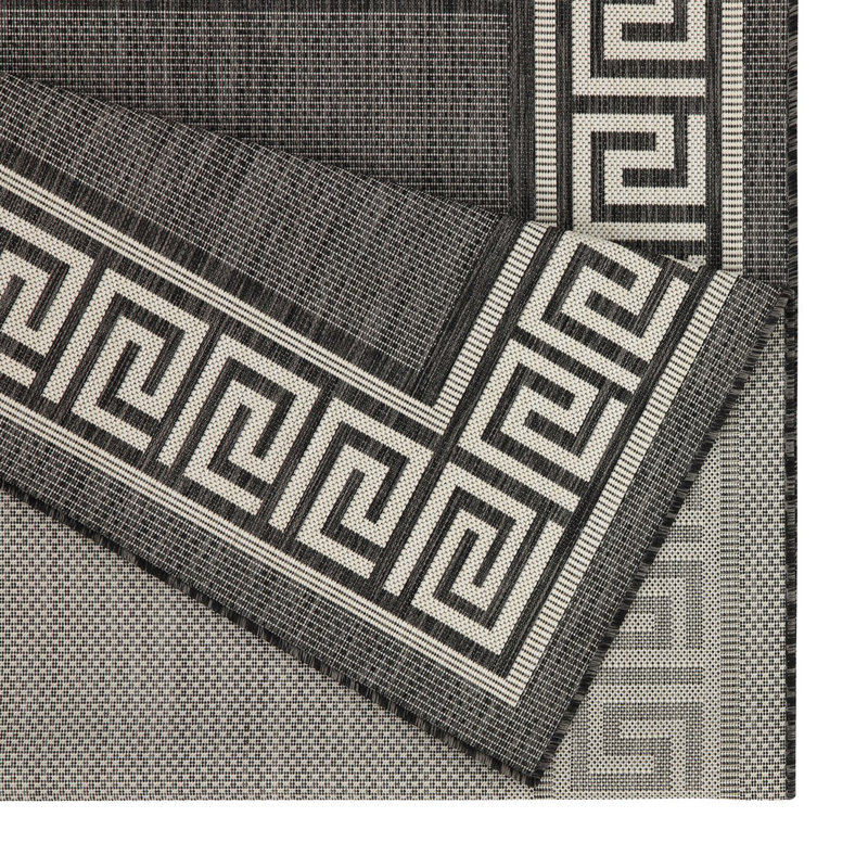 Anthracite Indoor/Outdoor Area Rug (2 Ft. 7 In. X 7 Ft. 3 In.), Runner 2'7" x 7'3"