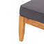 Table basse de style Mid-Century moderne - en bois avec coussins d'eau - style lattes et design magnifique