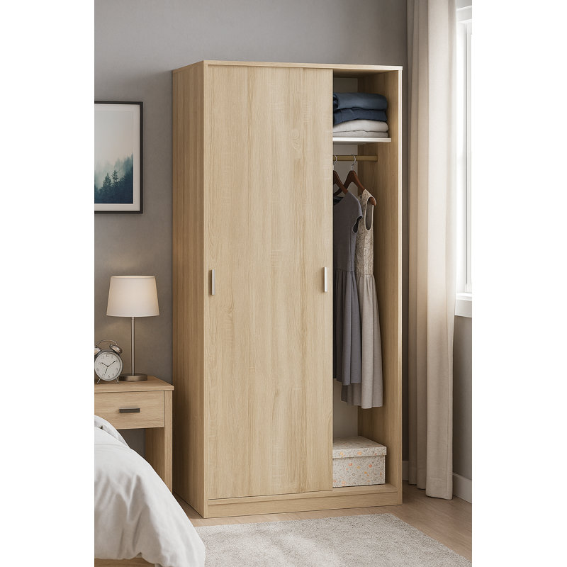 100cm Closet System, Oak Wood