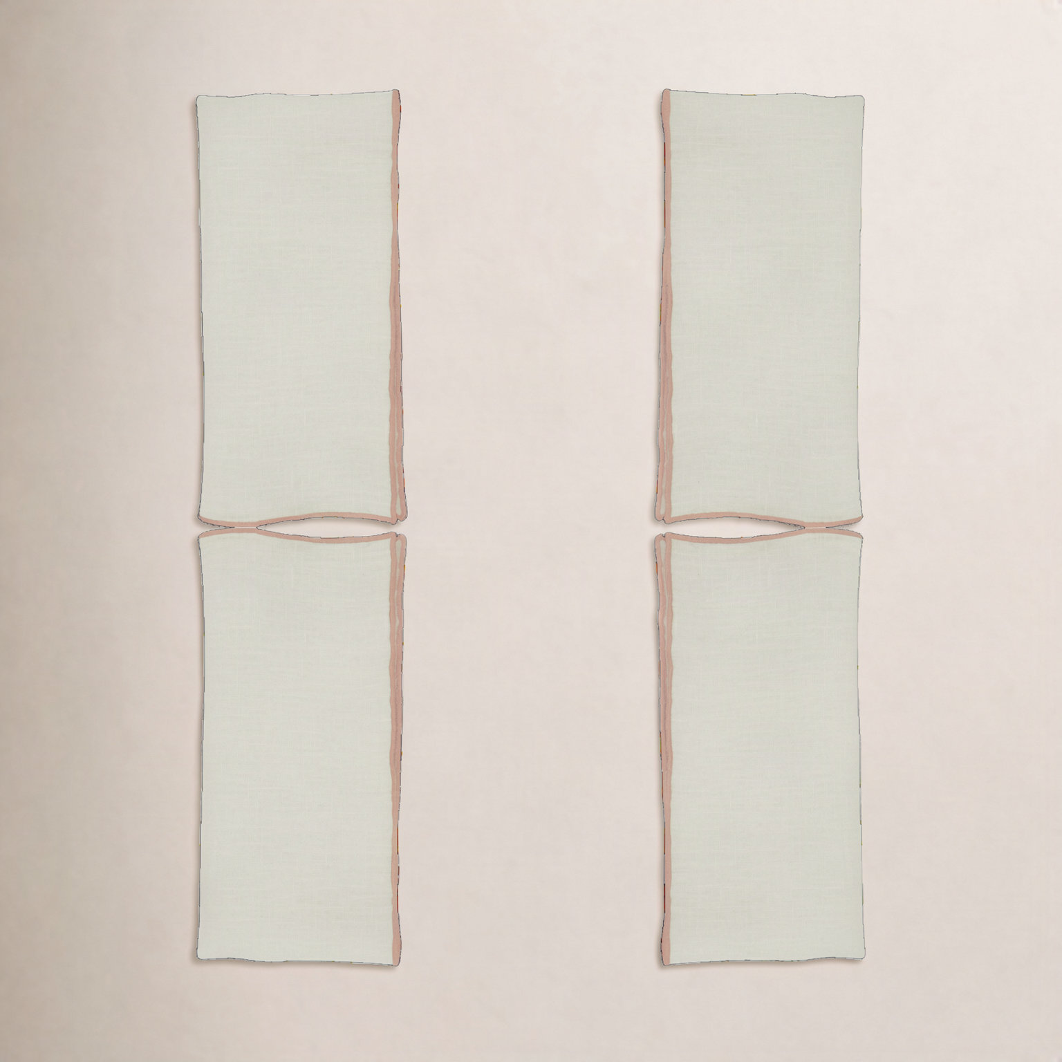 Dartmouth Reversible Linen Napkin, Pink