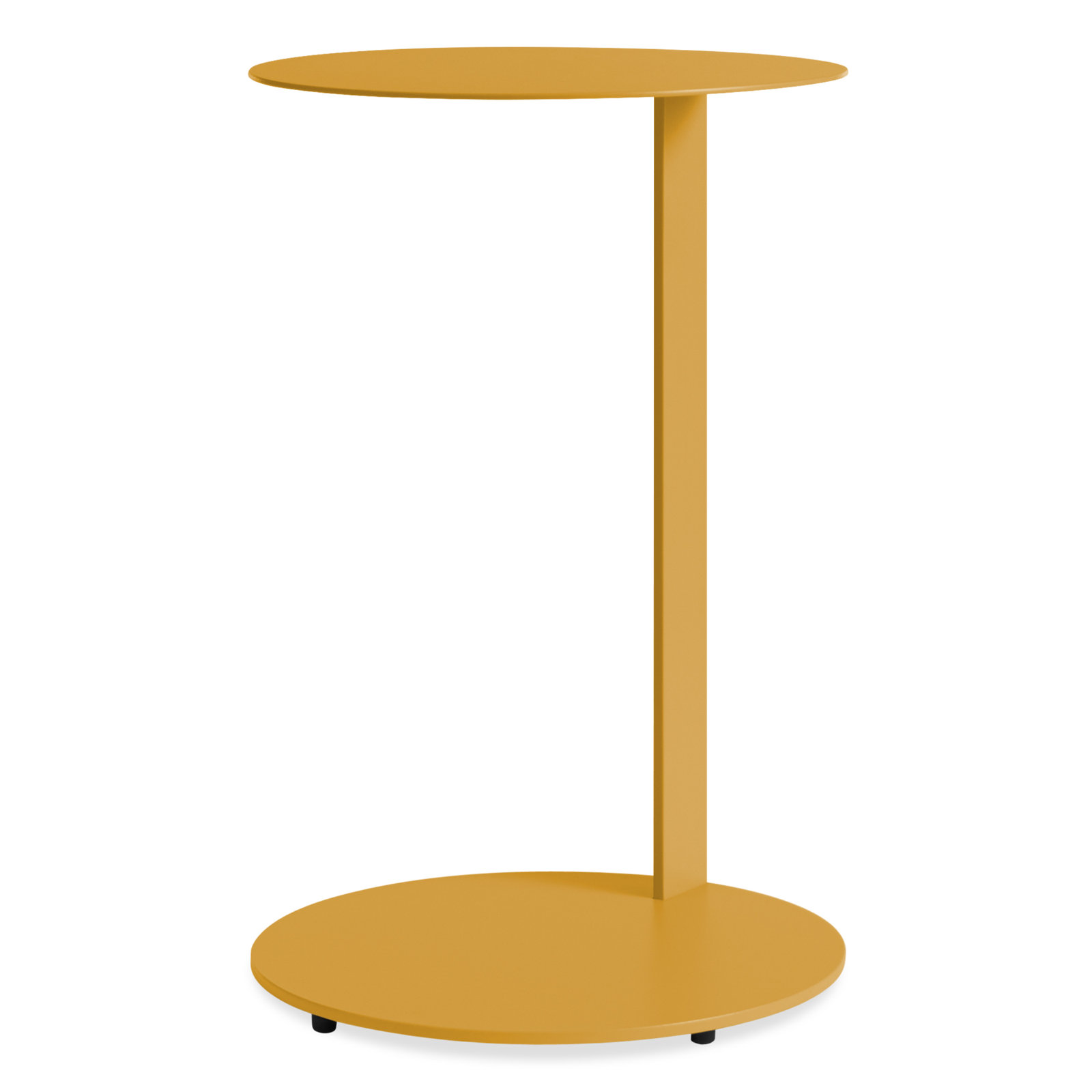 Note End Table, Mustard, 25" H x 16" W x 16" D