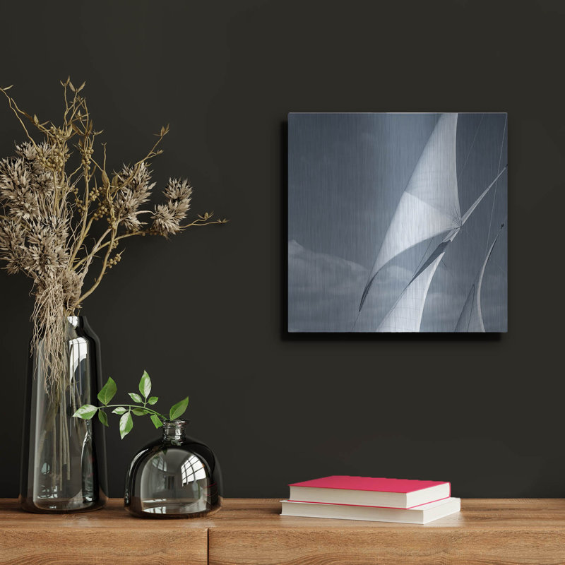 «Sails 2» par Photoinc Studio, art mural en métal, H 12 po x l 12 po