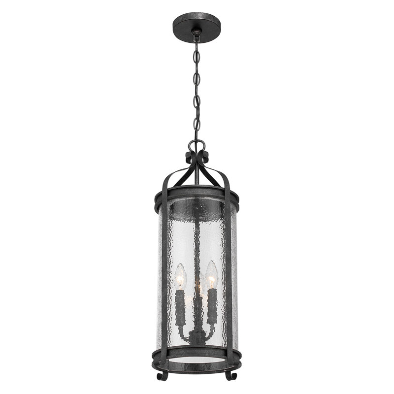 Preston 3-Light Outdoor Hanging Lantern in Iron Oxide