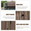 Remise de jardin avec cadre en acier galvanisé et fenêtres, remise de jardin en métal avec porte verrouillable-113270312-113270314