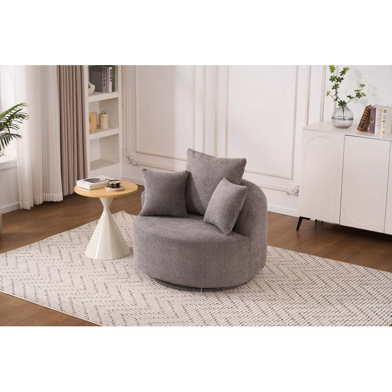 Fauteuil de compression à siège unique, fil de crochet, fauteuil pivotant de compression pleine éponge, fauteuil de compression pour la maison