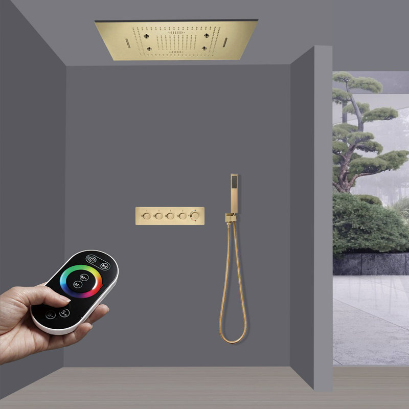 Système de douche thermostatique à DEL Reggio