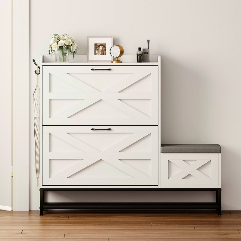 Armoire à chaussures, armoire à chaussures d'entrée de maison, armoire de rangement pour balcon d'entrée, étagère à chaussures de grande capacité