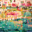 « abstract marina ii », reproduction sur toile-29170325-72796044-72796049