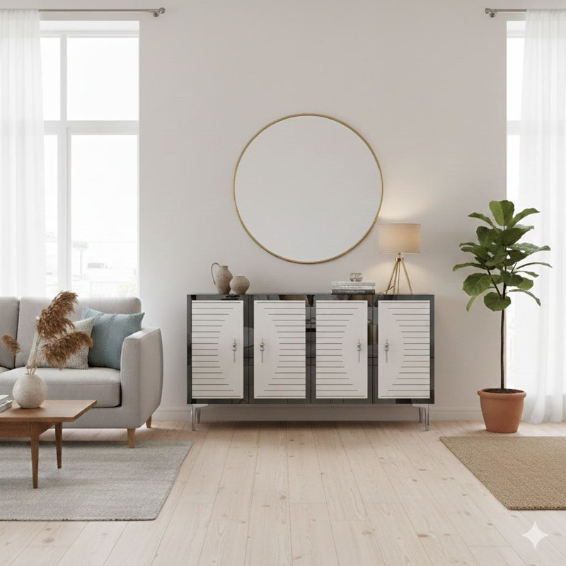 Console, White/Silver