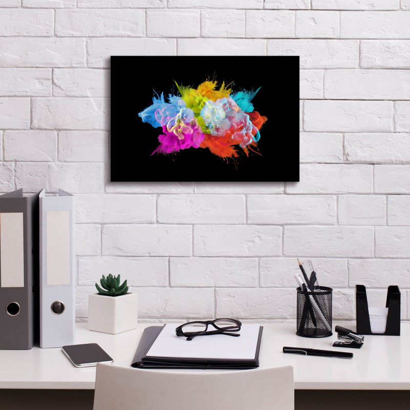 «Explode» par Epic Portfolio, art mural sur toile, H 12 po x l 18 po x P 0,75 po