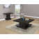 Myria 2-Piece Square Coffee And End Table Set Cappuccino