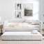 Lit de jour simple, canapé-lit rembourré, le bas se retire pour former un lit, tissu en velours côtelé (86 po x 43,5 po x 34 po)-274130338