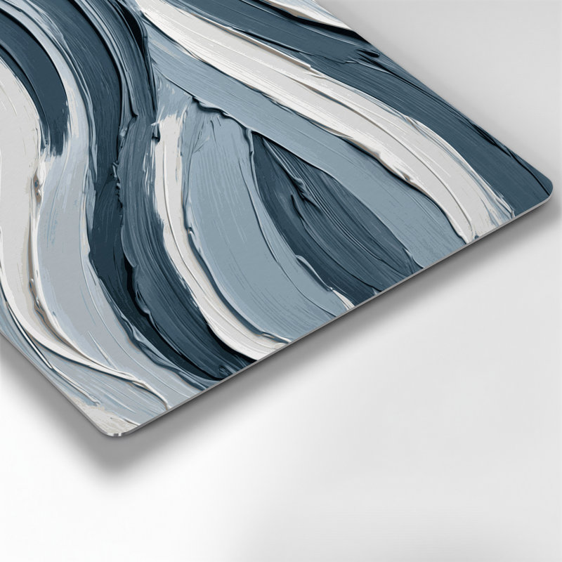 Diagonale rayures gris tourterelle, art mural en métal gris, H 36 po x l 24 po
