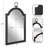 Chaunie Engineered Wood Arch Mirror