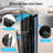 40 Inch Bladeless 60 Degree Oscillating Tower Fan With Aromatherapy Diffuser And Insertable Remote, Features With 38Db Low Noise Operating, 15H Timing, WIFI Control, Black