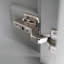 Meuble-lavabo de salle de bain avec lavabo, armoire de salle de bain avec porte à fermeture douce, support de rangement et tablette ouverte