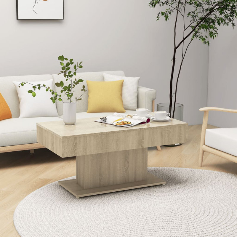 Coffee Table Engineered Wood Medium Durable Coffee Table, Brown