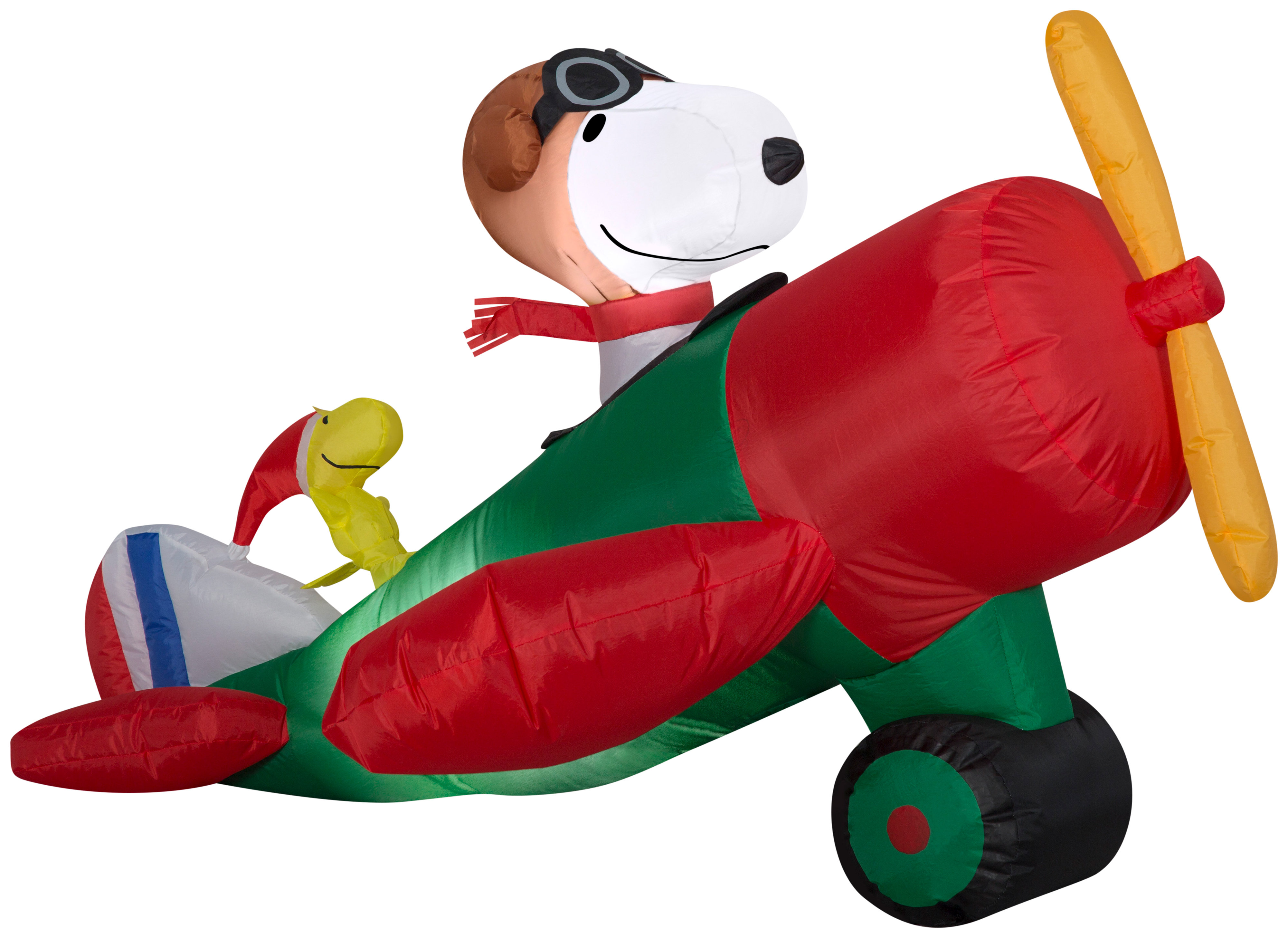 Gemmy Industries Peanuts Snoopy in Airplane Scene Peanuts Inflatable ...