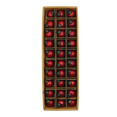 Ensemble de 30 boules en verre mercurisé