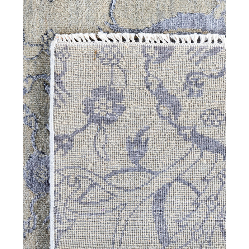 Overdyed One-of-a-Kind 9' 3" X 12' 5" Hand Knotted Area Rug