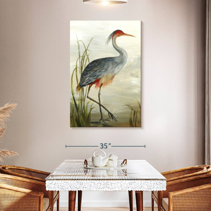 Grey Heron, reproduction sur toile, H 48 po x l 32 po x P 1,25 po