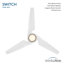 Ventilateur de plafond intelligent à montage double 60 po Switch-116794727-116794729