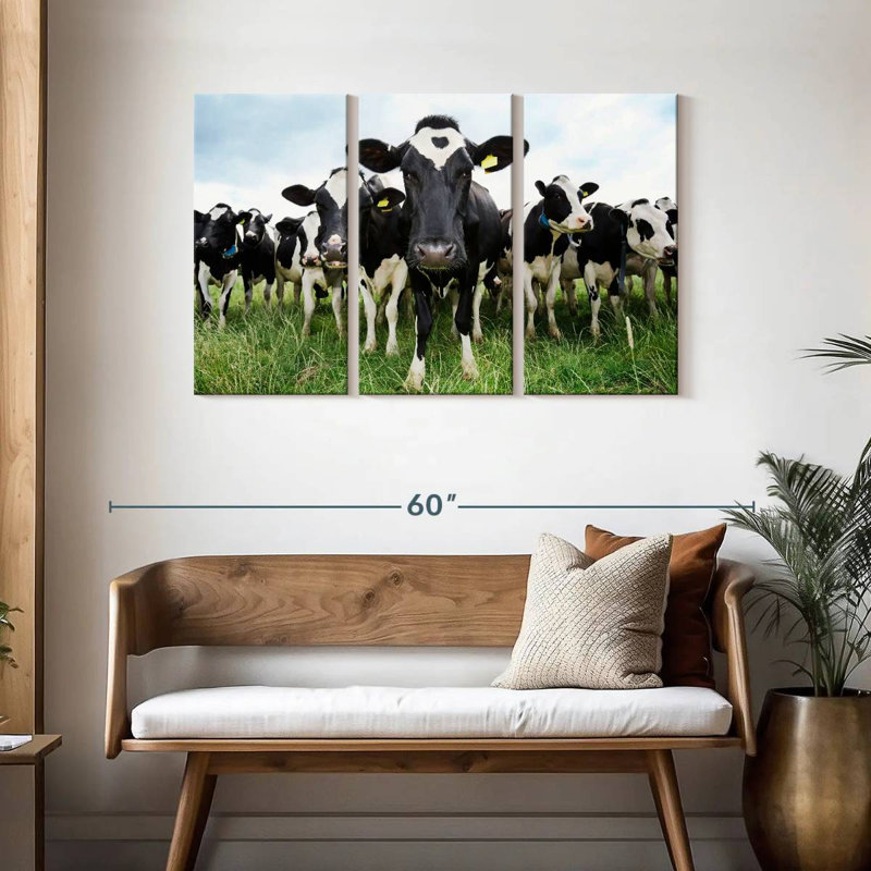 Brampt Holstein Cows, 28" H x 45" W