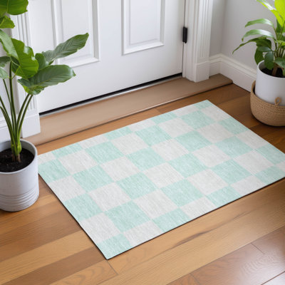 Machine Washable Indoor/Outdoor Chantille ACN2345 Geometric Rug