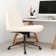 Tamah Armless Criss Cross Office Chair with Wheels and Footpads Interchangeable