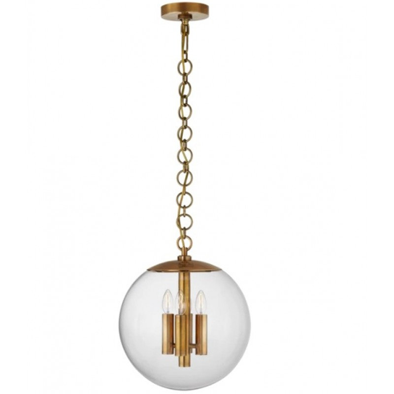 Lustre à intensité variable Light Turenne, Laiton, Clair, 38" Width x 40" Height