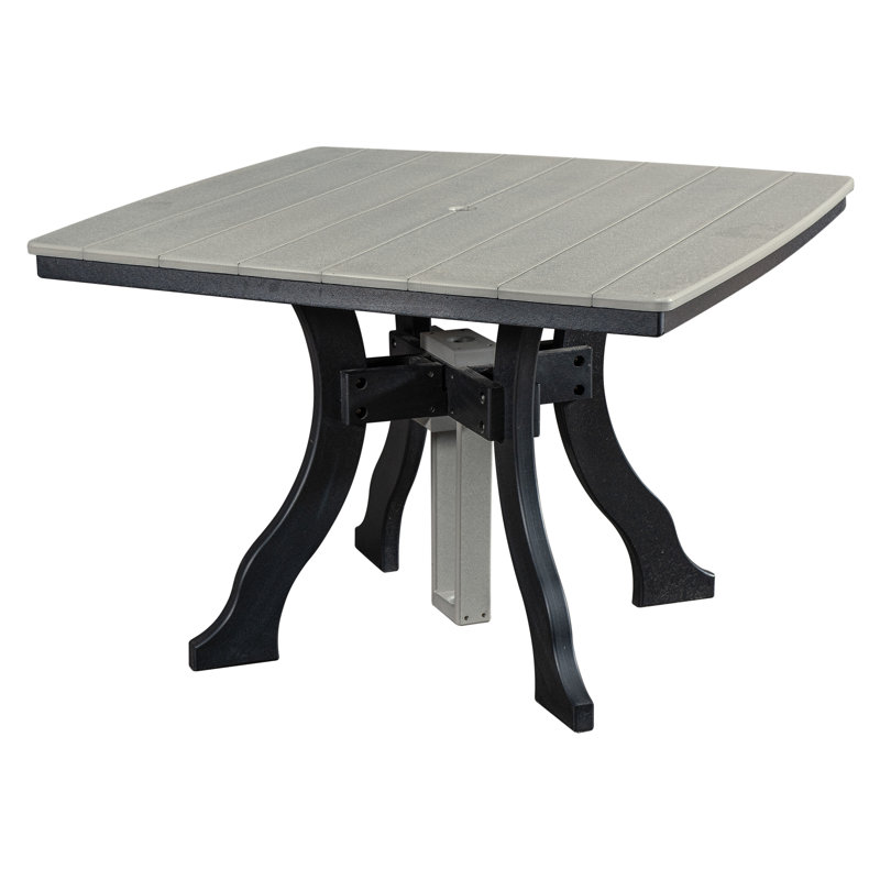 Table carrée Rosecliff Heights, Noir, Gris clair