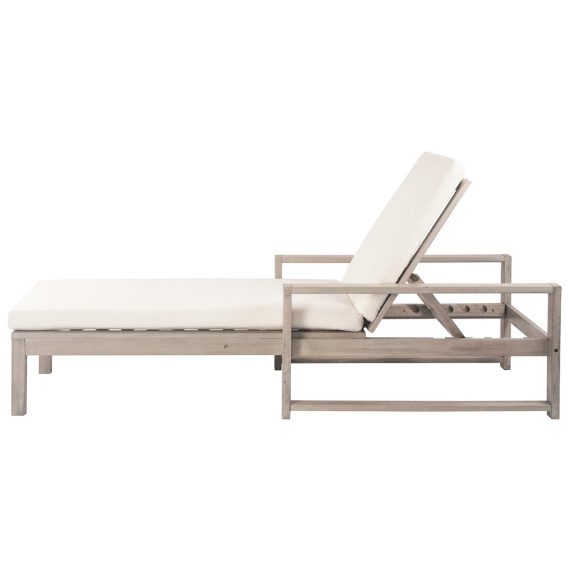 Chaises longues extérieures, dossier ajustable, 5 places. Chaises longues de patio pour piscine, jardin, terrasse, pelouse, grises. Bois et tissu. 22 kg, 400 unités offertes. Sécurité garantie.