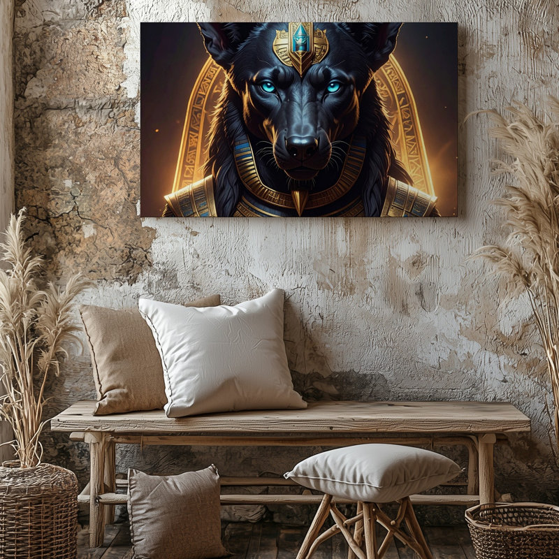 Toile Anubis, H 18 po x l 24 po